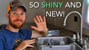 installing an rv kitchen faucet