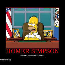 Homer Simpson The Smartest Man On Fox Homer Simpson Fox Memes Simpsons Rule