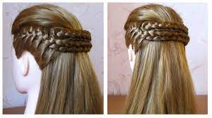 Coiffure avec tresse facile a faire. Coiffure Avec Tresse Tuto Coiffure Pour Tous Les Jours Facile A Faire Youtube