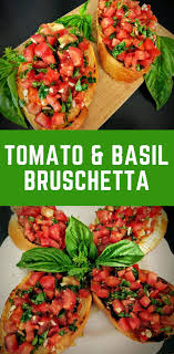 Tomato Basil Bruschetta Recipe Vegetarian Appetizer Vegetarian Appetizers Bruschetta Recipe Basil Recipes