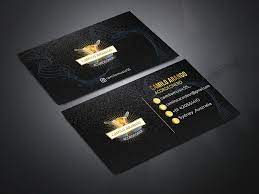 Download Gold And Black Business Card Free Mockup Free Business Card Mockup Black Business Card Mockup Business Card Mock Up