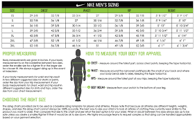 60 Paradigmatic Nike Tight Size Chart