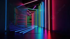 Neon Lit 3d Architectural Abstract Backdrop Background, Neon Line, Led,  Abstract Architecture Background Image And Wallpaper for Free Download