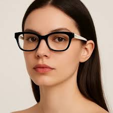 Alice + Olivia Powell Black White Glasses