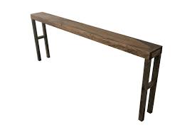 These Behind The Couch Tables With Integrated Outlets Are Becoming A Thing And We Love It In 2020 Couch Table Pub Style Table Table Behind Couch