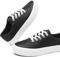 Amazon.com | TUOPIN Women's Tennis Shoes White PU Leather ...