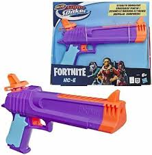They feature an orange body and a purple dart head; Nerf Fortnite Hc E Mega Dart Blaster Qty Of 2 Outdoor Toys Structures Dart Guns Soft Darts