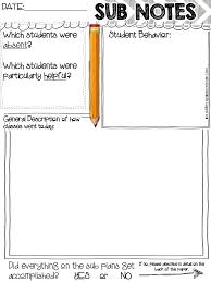 Sub Note Sheet Pdf Pdf Google Drive Notes Template Google Classroom Teachers Substitute Teaching