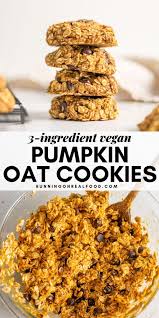 Healthy Pumpkin Oat Cookies Recipe In 2020 Vegan Pumpkin Recipes Vegan Pumpkin Healthy Pumpkin