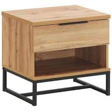 Oak Finish Jackson Bedside Table Bedside Table Oak Bedside Tables Furniture Bedside Table