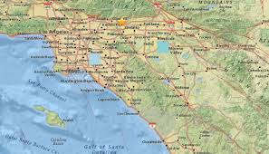 A Close Up Of A Map A Magnitude 4 4 Earthquake Occurred Near La Verne At 7 33 P M On Tuesday Earthquake Redondo Beach Redondo