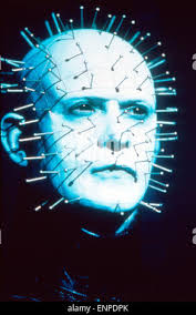 HELLRAISER DOUG BRADLEY AS PINHEAD FI MAKEUP Date: 1987 Stock Photo