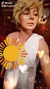 Blond Greek Costume Guy