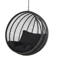 Check spelling or type a new query. Fauteuil Suspendu De Jardin En Resine Noire Calypso Maisons Du Monde