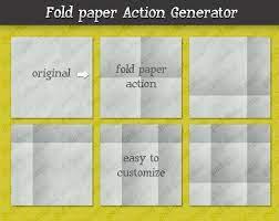 Fold Paper With Photoshop Action Photoshop Photoshop Actions Paper