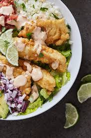 Season both sides of cod with spice blend and gently rub in. Grain Free Baja Fish Taco Bowl Paleo Friendly Tasty Yummies