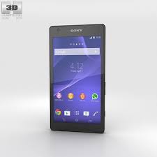 Sony Xperia Z2a Black Sony Xperia Sony 3d Model