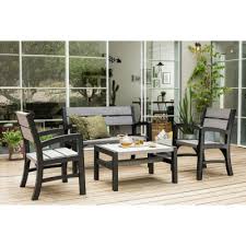 Keter garden furniture sets argos. Argos Product Support For Keter Tuscany 4 Seater Wood Effect Garden Lounge Set Grey 616 3893