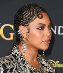My feed in braids hairstyle: Beyonce Wears Swirling Cornrows And Pin Curls To The Lion King Premiere Photos Allure