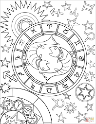 Zodiac Coloring Pages Zodiac Signs Colors Mandala Coloring Pages Coloring Pages