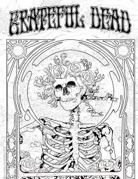 Sugarmaggies Groovy Grateful Coloring Pages Part Two Skull Coloring Pages Coloring Books Coloring Pages