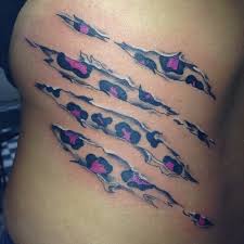 What makes this appealing is that the animal print gives this tattoo a tribal feel and tribal tattoos are really in these days. Illussion Cheetah Print Tattoo Designs