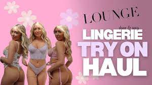 SHEER Lingerie Try on Haul | Lounge Intimates 2023 - YouTube