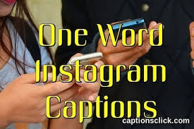 405 Best One Word Captions For Instagram Bio Dp Picture Captions Captions Click