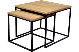 Did you scroll all this way to get facts about couchtisch eckig? Couchtisch 2er Set Eckige Sofatische Wildeiche Beistelltisch Ablage Hansi Baumkantentische Esstische Baumkante