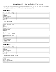 In this video, i explain how to write using mla style, including how. Mla Worksheet Practice Works Cited Page Promotiontablecovers