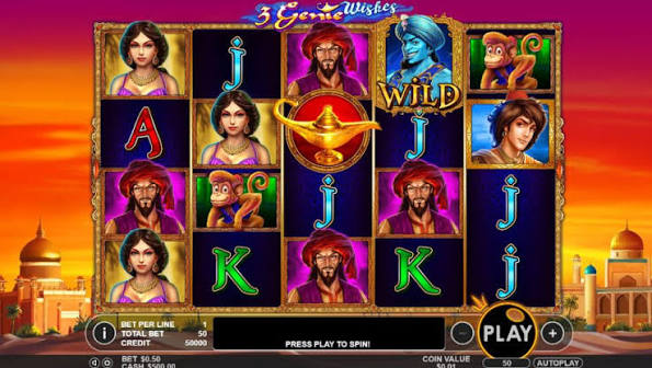 3 Genie Wishes Slots - up to 500 Free Spins Bonus | Slots Baby