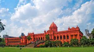 The color of the walls of the buildings is pink that looks majestic. Tourism In Bangladesh Ahsan Manzil Museum Dhaka Steemit