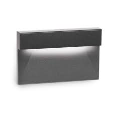 Wac Lighting 1 Light Led Low Voltage Horizontal Led Low Voltage Step And Wall Light In Black