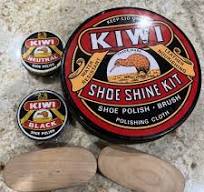 Kiwi Shoe Shine Kit Vintage And Shoe Polish Tin Can