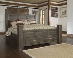 Juararo King Poster Bed With Storage B251 66s 68 70 99 Complete Beds King Poster Bed Ashley Furniture Bedroom Mattress Furniture