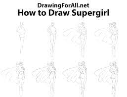 Easy supergirl drawing tutorials for beginners and advanced. How To Draw Supergirl Supergirl Drawing Supergirl Drawings