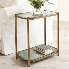 Kendall Rectangle Glass Side Table Rectangle Side Table Glass Side Tables Furniture