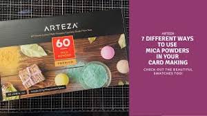 Mica is sparkly, shimmery and metallic. Arteza Mica Powders Set Of 60 7 Ways To Use Them Youtube