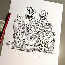 Closer Look At Today S Live Dailysketch Ewoks Ewok Returnofthejedi Endor Starwars Ink Sketch Skottie Young Young Art Nerd Art