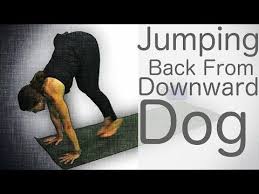 Jumping Back From Downward Dog Yoga With Lesley Fightmaster Youtube Yoga Tutorial Relaxing Yoga How To Do Yoga