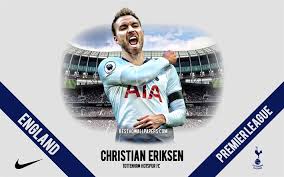Danish midfielder christian eriksen suffered cardiac arrest on the pitch during the euro 2020 match against finland, kasper hjulmand, the danish national team main coach said on. Download Wallpapers Christian Eriksen Tottenham Hotspur Fc Danish Footballer Attacking Midfielder Tottenham Hotspur Stadium Premier League England Football Eriksen Tottenham For Desktop Free Pictures For Desktop Free