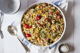 Add the couscous, return to a boil, then cover and reduce the heat to a simmer. Grilled Haloumi Pearl Couscous Salad The Verdigris