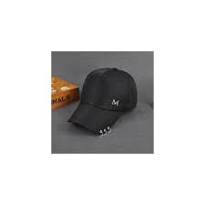 Metal Letter M Lron Ring Classic 5 Panel Women Baseball Cap Ladies Youth Snapback High Quality Bow Pearls Baby Baseball Cap