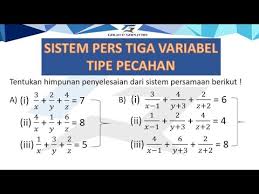 We did not find results for: Spl Tiga Variabel Bentuk Pecahan Youtube