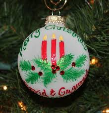 Christmas Candles Ornament Red Candle Ornament Candles And Etsy Painted Christmas Ornaments Christmas Ornaments Family Christmas Ornaments