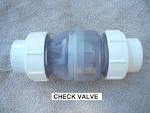 Swimming pool check valve