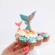 I Wish I Was A Mermaid Summer Pink Purple Blue Yellow Rainbow Cupcakes Baker Cupcakes Vanilla White Pretty Cupcakes Cake Pops Baking