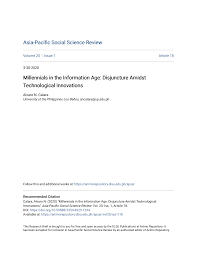 Millennials in the Information Age: Disjuncture Amidst Technological  Innovations