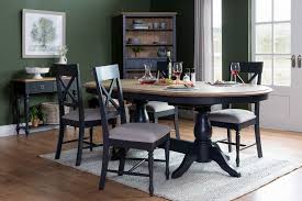145cm dark grey & oak round ext. 180cm Oval Dark Grey Oak Dining Ext Table Toulouse Ez Living Furniture
