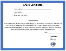 10 Share Certificate Templates Word Excel Pdf Templates Certificate Templates Best Templates Certificate